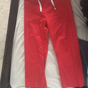 Urbane scrub pants red